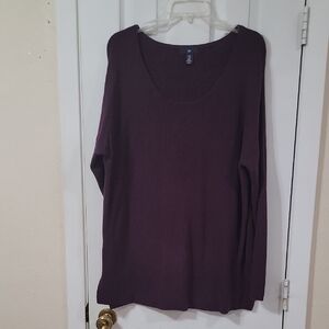 GAP Purple Scoop Neck Sweater Size xxl